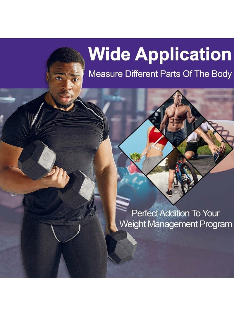 جهاز قياس نسبة دهون الجسم ٢ قطعة — أداة فحص طيات الجلد بدقة مع مخطط لقياس الدهون للرجال والنساء - Image 5